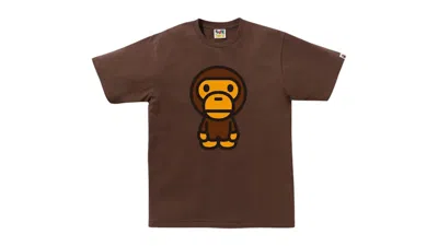 Pre-owned Bape Men's  Big Baby Milo Tee Shirt (ss25) In Brown