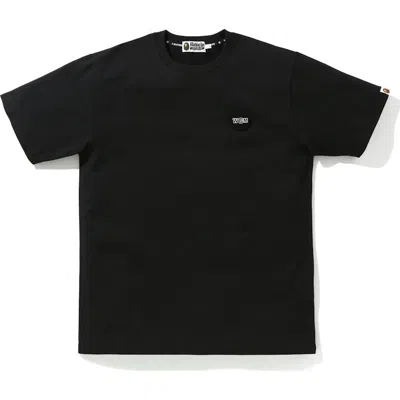 Pre-owned Bape Men's  Big Wgm Shark Emblem Wide Tee Shirt In Black