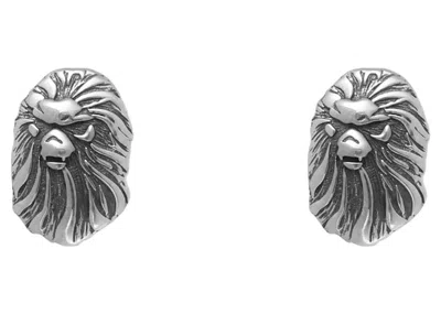 Pre-owned Bape Men's  Black Earrings In Silver