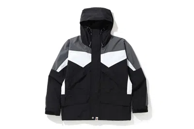 Pre-owned Bape Men's  Block Classic Snowboard Jacket In Black