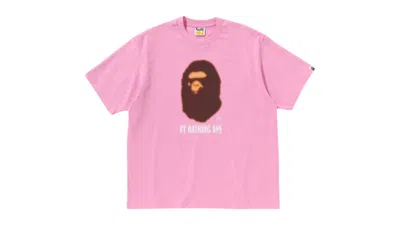 Pre-owned Bape Men's  Blur By Bathing Ape Relaxed Fit Tee Shirt In Pink