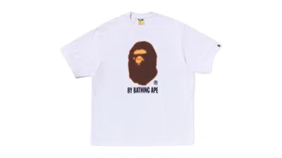 Pre-owned Bape Men's  Blur By Bathing Ape Relaxed Fit Tee Shirt In White