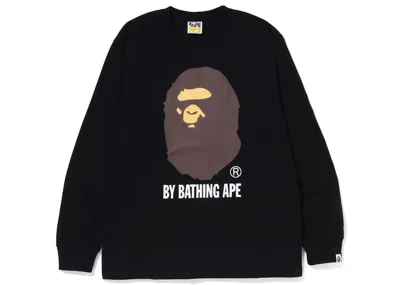 Pre-owned Bape Men's  By Bathing Ape Long Sleeve Tee Shirt (fw22) In Black