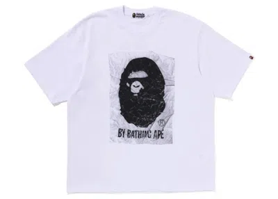 Pre-owned Bape Men's  By Bathing Ape Relaxed Fit Tee Shirt In White
