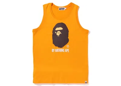 Pre-owned Bape Men's  By Bathing Ape Tank Top (ss22) In Orange