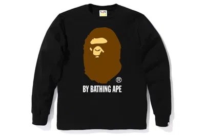 Pre-owned Bape Men's  By Bathing Long Sleeve Tee Shirt In Black
