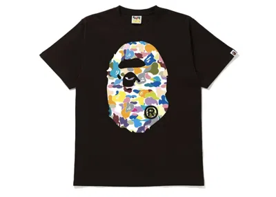 Pre-owned Bape Men's  Camo Big Ape Head Tee Shirt In Brown