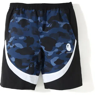 Pre-owned Bape Men's  Camo Block Shorts In Blue