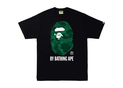 Pre-owned Bape Men's  Camo By Bathing Ape Tee Shirt (fw24) In Black/green