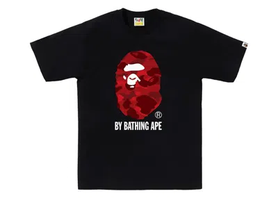 Pre-owned Bape Men's  Camo By Bathing Ape Tee Shirt (fw24) In Black/red