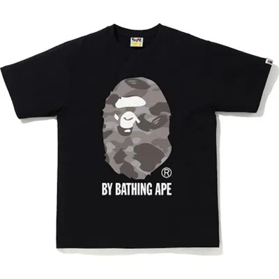 Pre-owned Bape Men's  Camo By Bathing Ape Tee Shirt In Black/gray