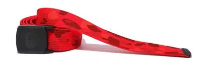 Pre-owned Bape Men's  Camo Long Gi Belt In Red