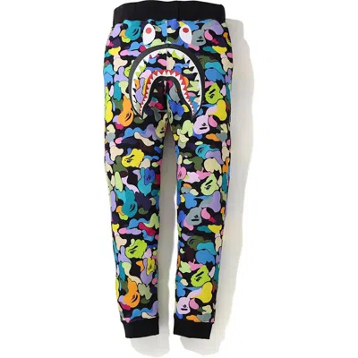 Pre-owned Bape Men's  Camo Shark Slim Sweatpant In Black