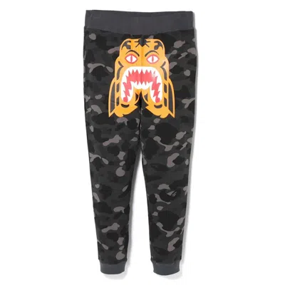 Pre-owned Bape Men's  Camo Tiger Slim Sweat Pants In Black