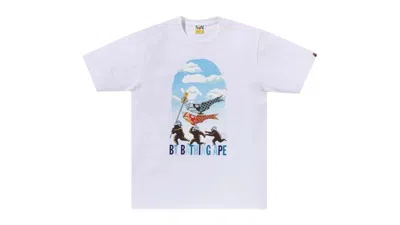 Pre-owned Bape Men's  Carp Streamer By Bathing Ape Tee Shirt In White