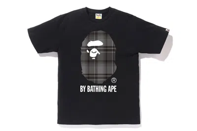 Pre-owned Bape Men's  Check By Bathing Ape Tee Shirt In Black