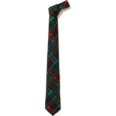 Pre-owned Bape Men's  Check Tie In Green