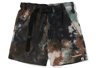 Pre-owned Bape Men's  Chusen Dye Eazy Shorts In Brown