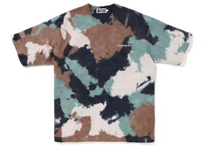 Pre-owned Bape Men's  Chusen Dye Relaxed Fit Tee Shirt In Brown