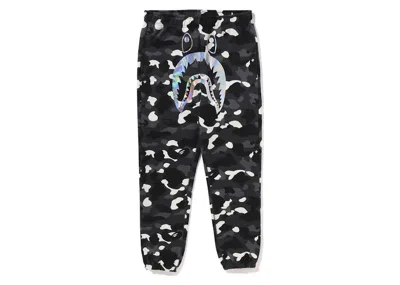 Pre-owned Bape Men's  City Camo Shark Sweatpants (ss24) In Black