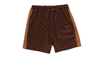 Pre-owned Bape Men's  College Monogram Relaxed Fit Sweat Shorts In Brown