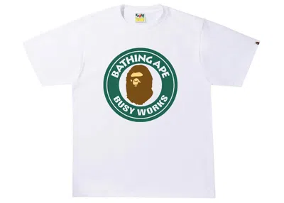 Pre-owned Bape Men's  Colors Busy Works Tee Shirt In White