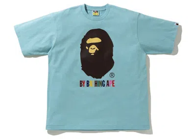 Pre-owned Bape Men's  Colors By Bathing Ape Relaxed Fit Tee Shirt In Sax In Sand