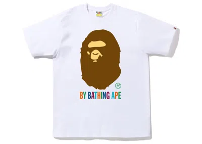 Pre-owned Bape Men's  Colors By Bathing Ape Tee Shirt (fw22) In White