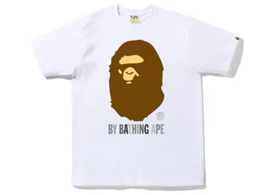 Pre-owned Bape Men's  Colors By Bathing Ape Tee Shirt (fw22) In White Black In Multi