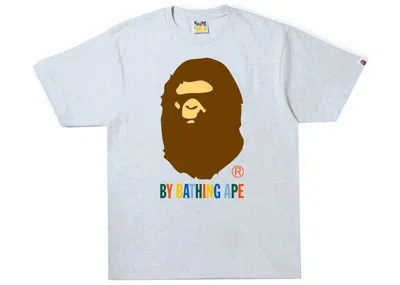 Pre-owned Bape Men's  Colors By Bathing Ape Tee Shirt In Gray
