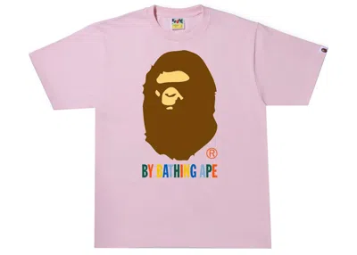 Pre-owned Bape Men's  Colors By Bathing Ape Tee Shirt In Pink