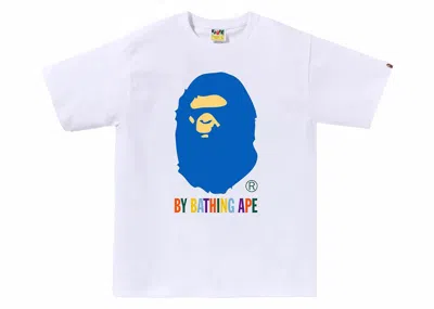Pre-owned Bape Men's  Colors By Bathing Ape Tee Shirt (ss24) In White