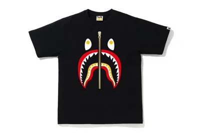 Pre-owned Bape Men's  Colors Shark T-shirt In Black/red