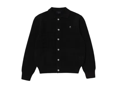 Pre-owned Bape Men's  Crochet Cardigan In Black