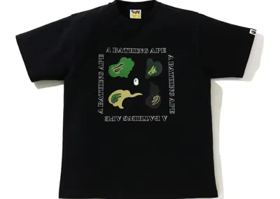 Pre-owned Bape Men's  Def Camo Tee Shirt In Black/green In Multi