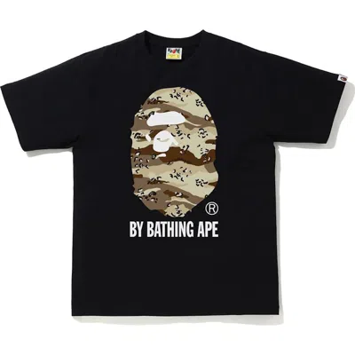 Pre-owned Bape Men's  Desert Camo By Bathing Ape Relaxed Tee Shirt In Black/beige In Multi