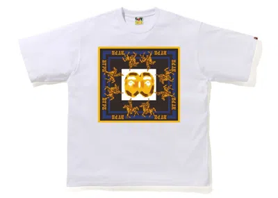 Pre-owned Bape Men's  Double Ape Head Relaxed T-shirt In White