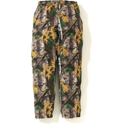 Pre-owned Bape Men's  Forest Camo Track Pants In Beige