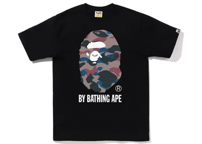 Pre-owned Bape Men's  Grid Camo By Bathing Ape Tee Shirt (fw22) In Black Purple