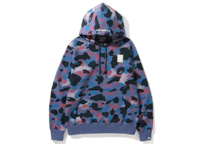 Pre-owned Bape Men's  Grid Camo Pullover Hoodie In Purple