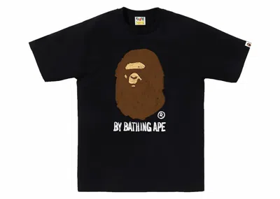 Pre-owned Bape Men's  Hand Draw By Bathing Ape Tee Shirt In Black