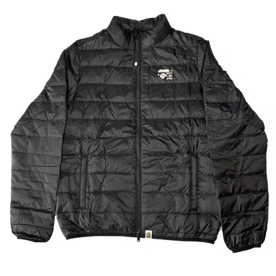 Pre-owned Bape Men's  Happy New Year Light Down Jacket In Black
