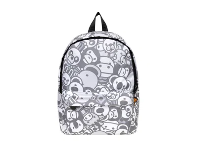 Pre-owned Bape Men's  Hard Medium Backpack In White