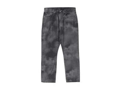Pre-owned Bape Men's  High Tone Bleach Regular Fit Denim Pants In Black