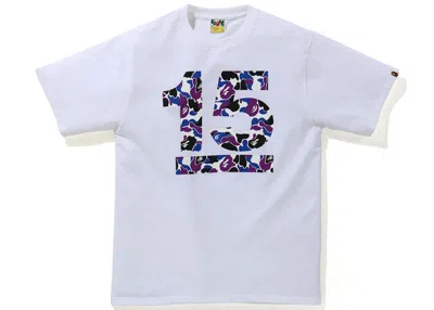 Pre-owned Bape Men's  Hong Kong 15th Anniversary Tee Shirt In White