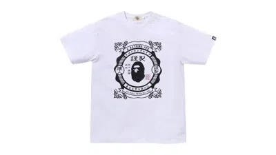 Pre-owned Bape Men's  Japanese Motif Tee Shirt In White