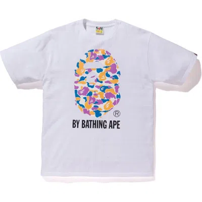 Pre-owned Bape Men's  La Camo By Bathing Tee Shirt In White