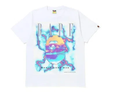 Pre-owned Bape Men's  Lightning Tee Shirt In White
