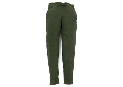 Pre-owned Bape Men's  Line 1st Camo Washed Slim Fit Sweat Pants In Olivedrab Green