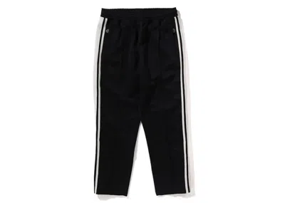 Pre-owned Bape Men's  Line Camo Jacquard Loose Fit Sweatpants In Black